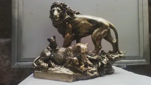 Lion Family Sculptures