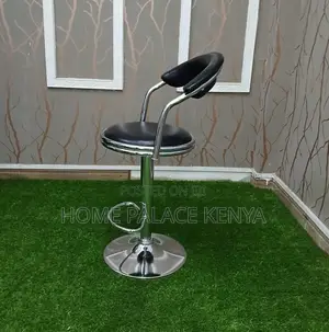 Bar Stool: Modern Swivel Office Stool With Padded Backrest