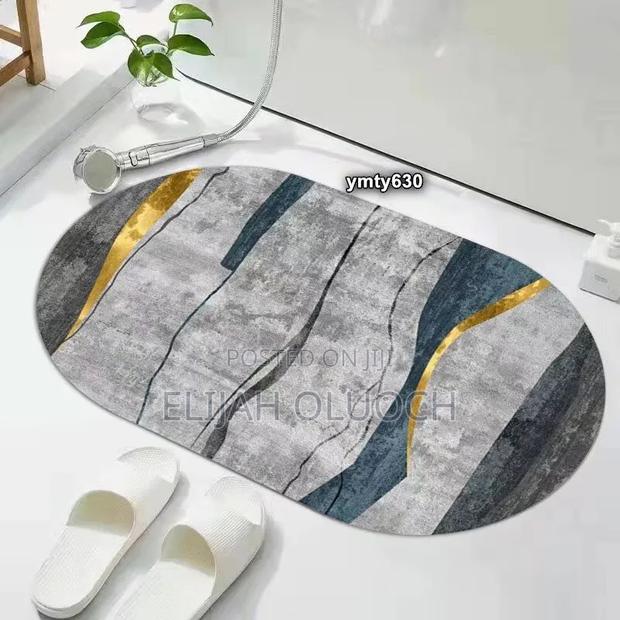 Big Size Oval *48*78cm* Bathroom/ Door Mats With Rubber Underside - thumbnail 4