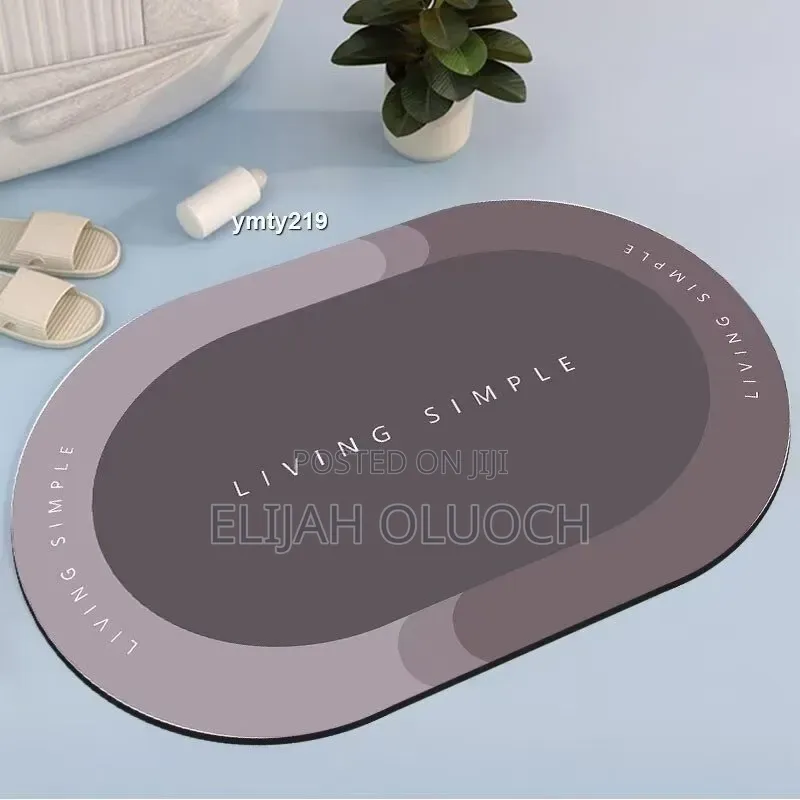 Big Size Oval *48*78cm* Bathroom/ Door Mats With Rubber Underside