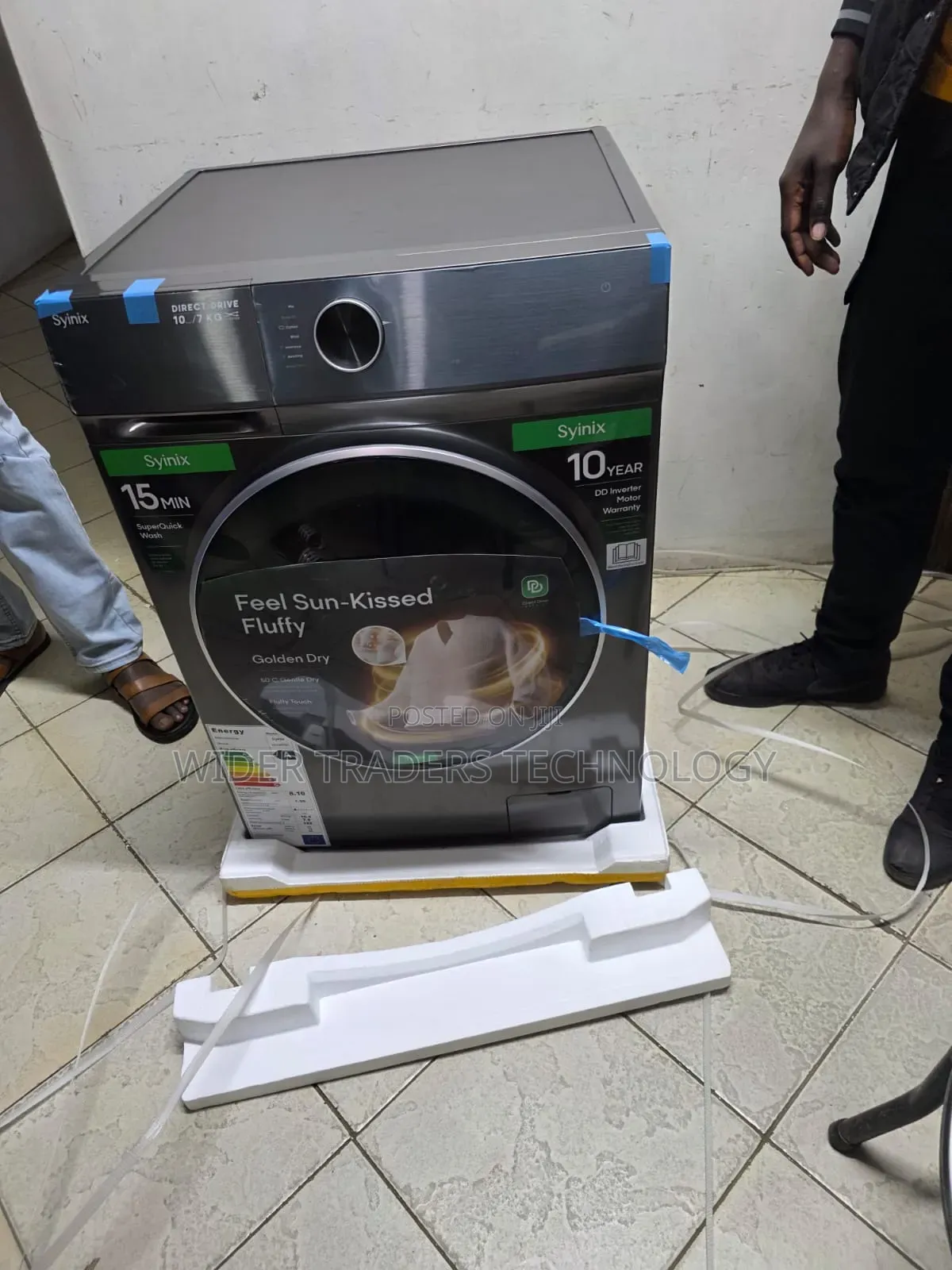 Syinix 10/7kg Front-Load Washer and Dryer Combo