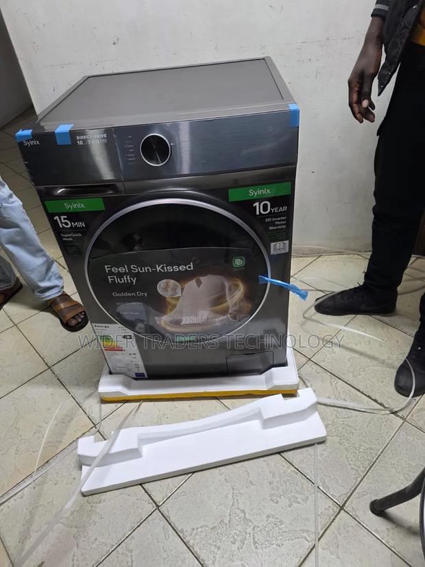 Syinix 10/7kg Front-Load Washer and Dryer Combo