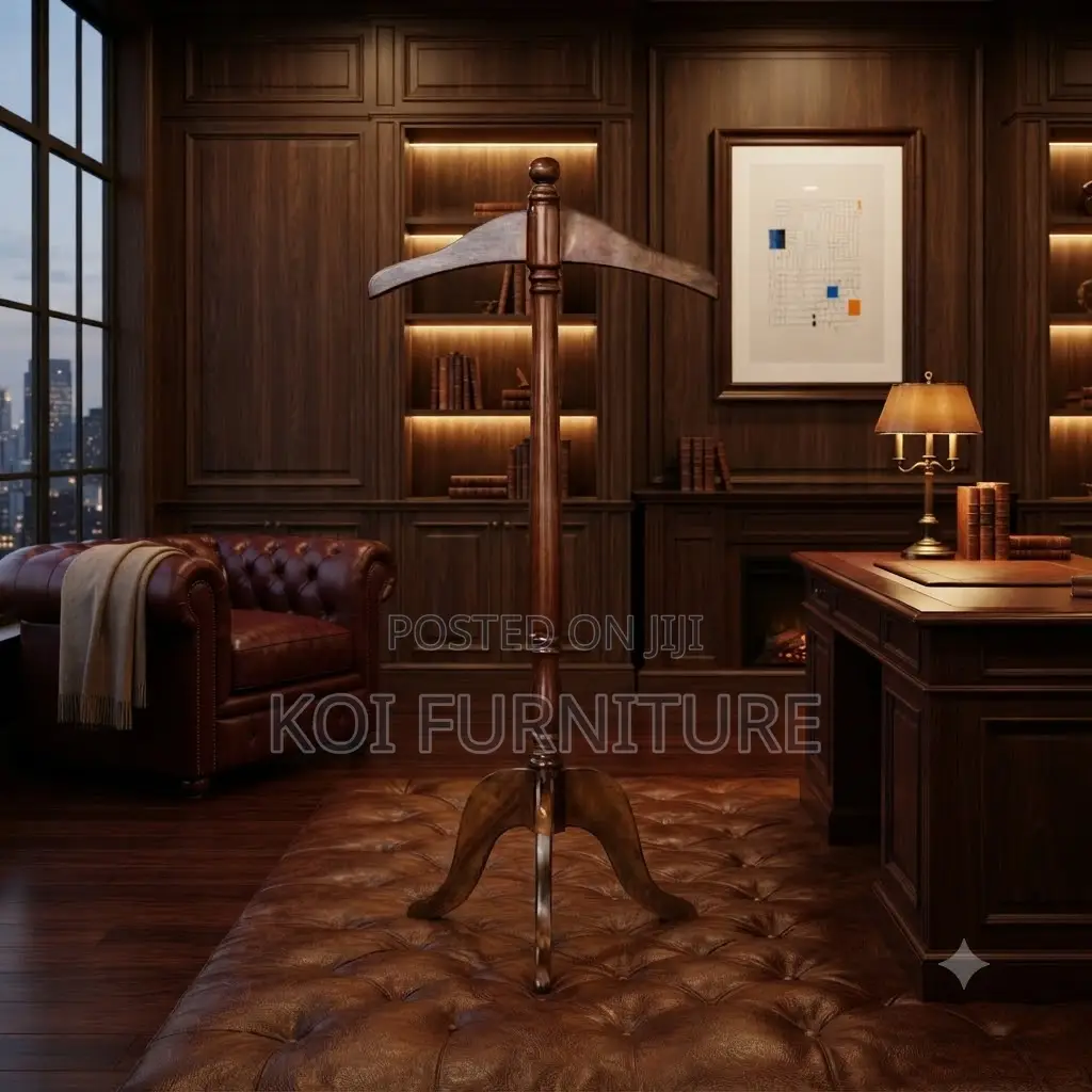 Dressers; Executive Mahognay Home Office Coat and Hat Hanger