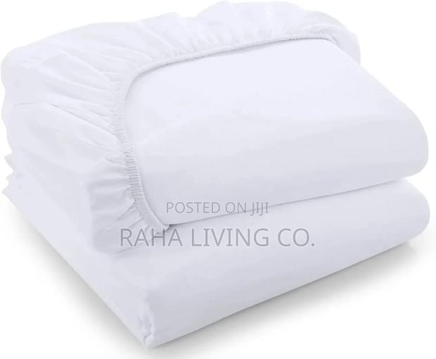 Cotton Fitted Mattress Cover 2 Pillowcases | 3 Sizes - thumbnail 2