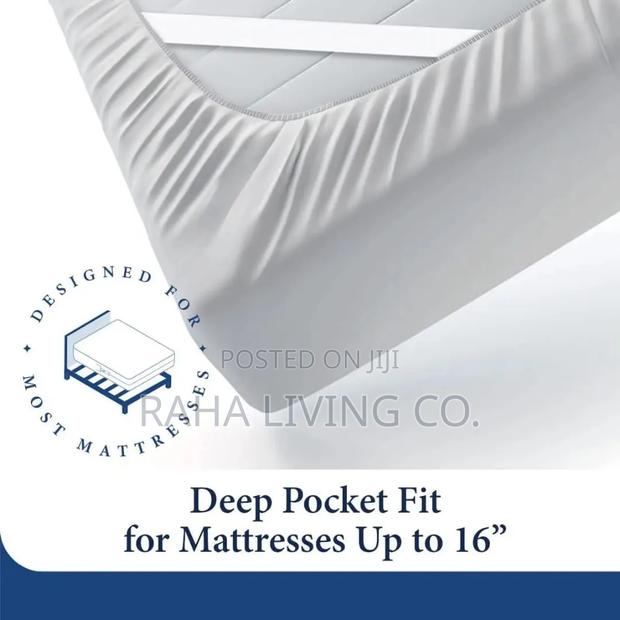 Cotton Fitted Mattress Cover 2 Pillowcases | 3 Sizes - thumbnail 3
