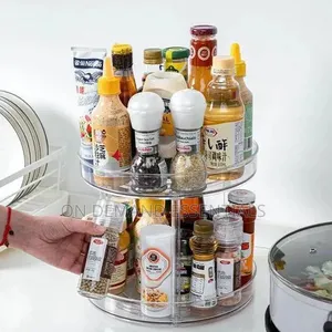 2 Layer 360 Rotation Cabinet Turntable Organizer / Lazy Susan