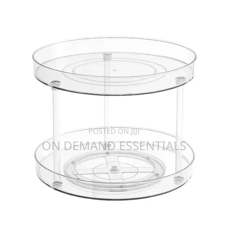 2 Layer 360 Rotation Cabinet Turntable Organizer / Lazy Susan