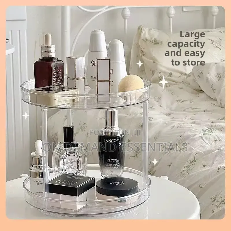 2 Layer 360 Rotation Cabinet Turntable Organizer / Lazy Susan
