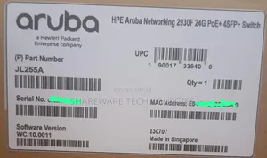 Hpe Aruba Networking 2930f 24g Poe+ Sfp+ Switch (Jl255a)