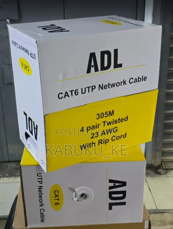 High Quality ADL Cat 6 Indoor Ethernet Network Cable 305mtrs