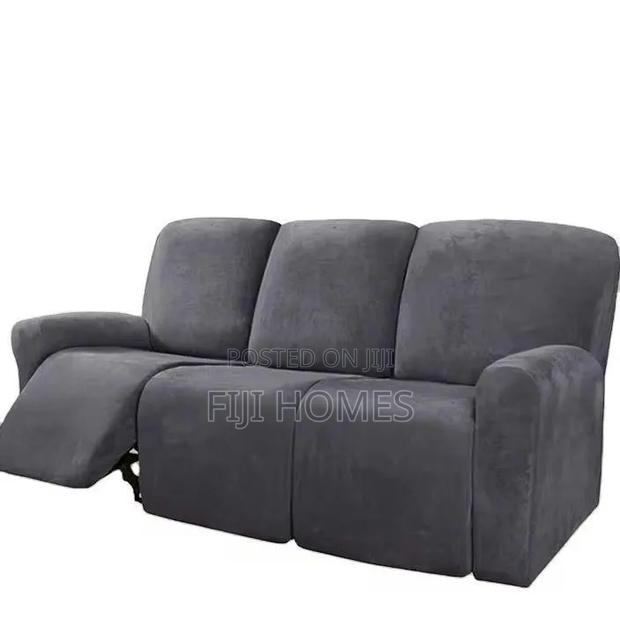 High Density Velvet Material Recliner Sofa Covers - thumbnail 6