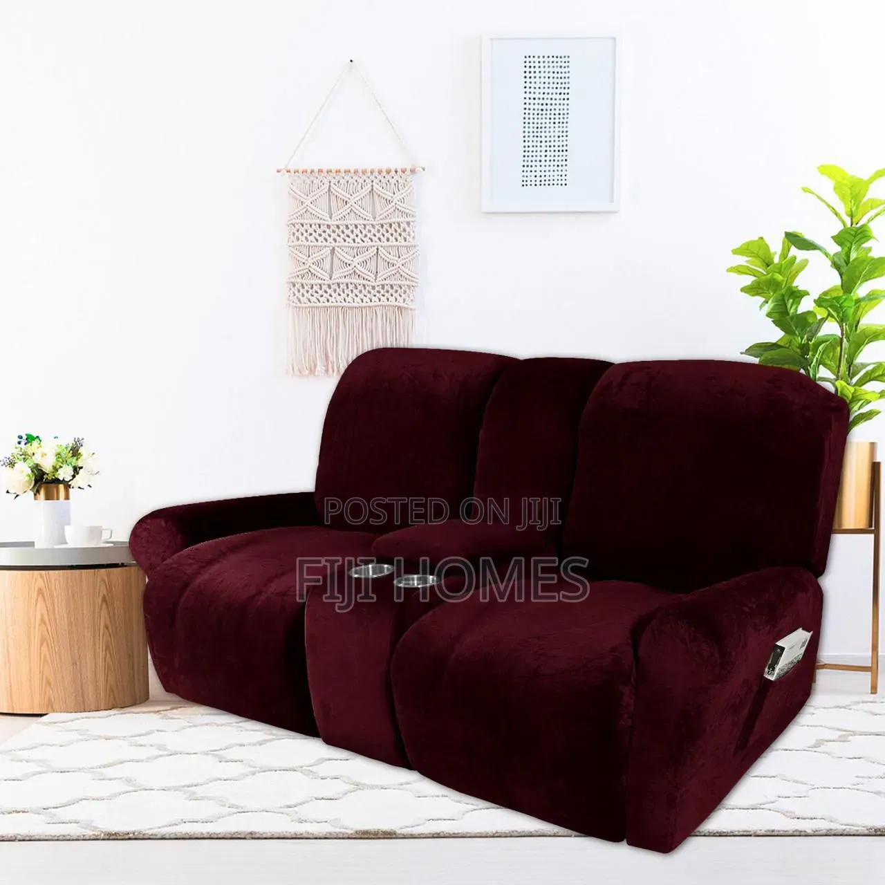 High Density Velvet Material Recliner Sofa Covers