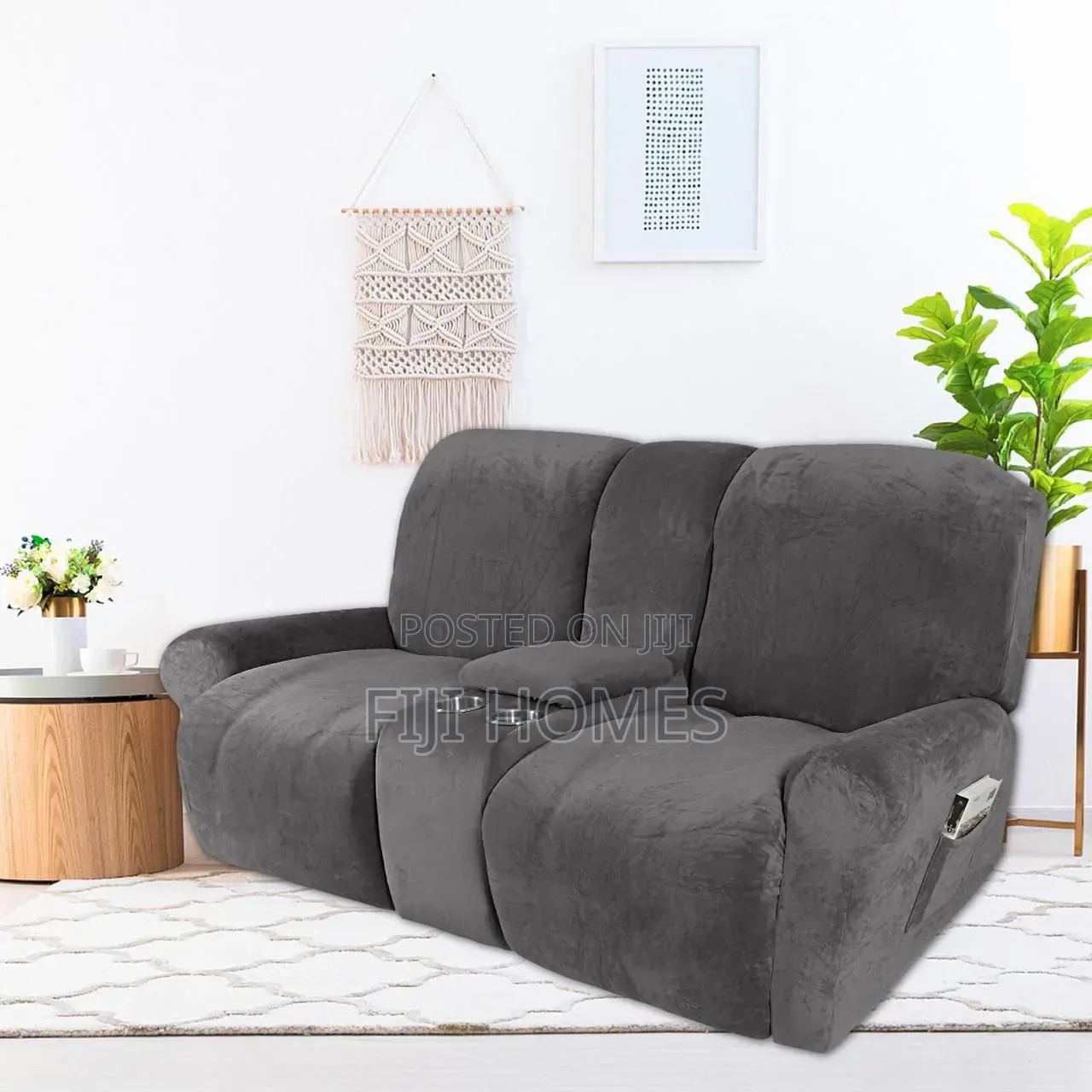 High Density Velvet Material Recliner Sofa Covers