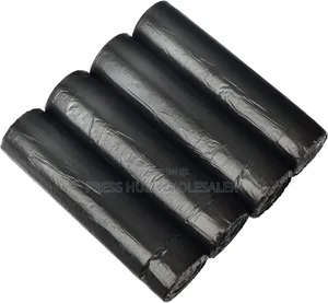 Large Black Garbage Bags - Tear-Resistant Waste Bin Liners