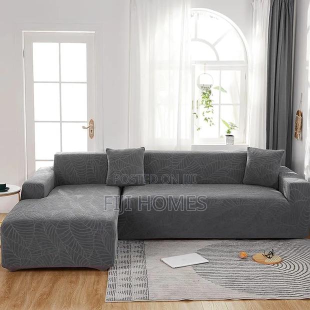 Stretchable Sofa Cover, Damask Material - thumbnail 2