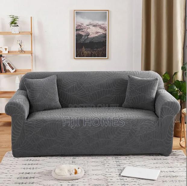 Stretchable Sofa Cover, Damask Material - thumbnail 4