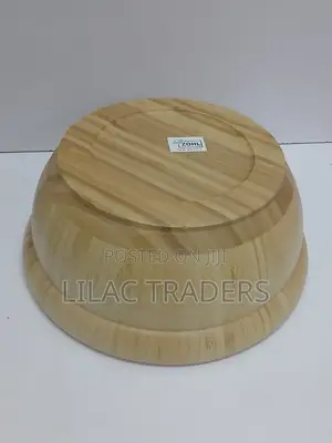 *dough Basin /Salad Bowl _Round Wooden