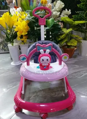 2-in-1 Baby Walker With Push Handle