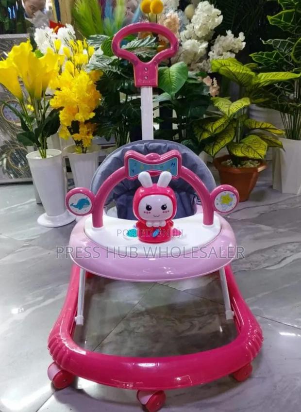 2-in-1 Baby Walker With Push Handle