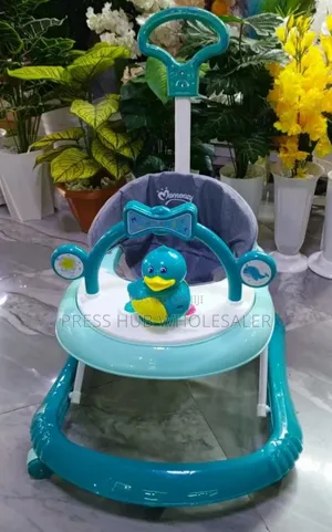 2-in-1 Baby Walker With Push Handle"
