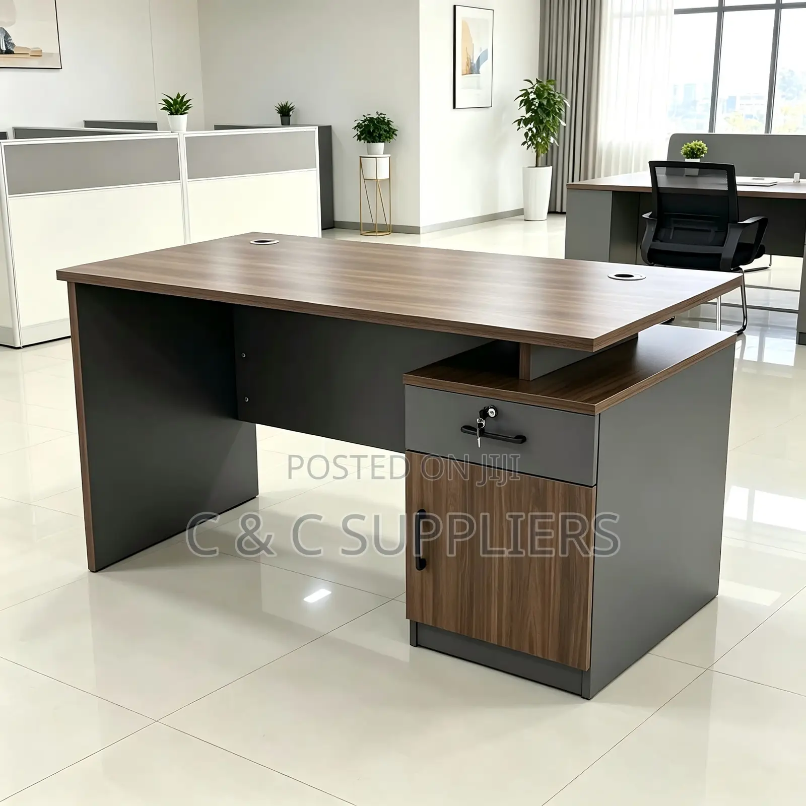 Wooden Executive Computer Desk-1.2m