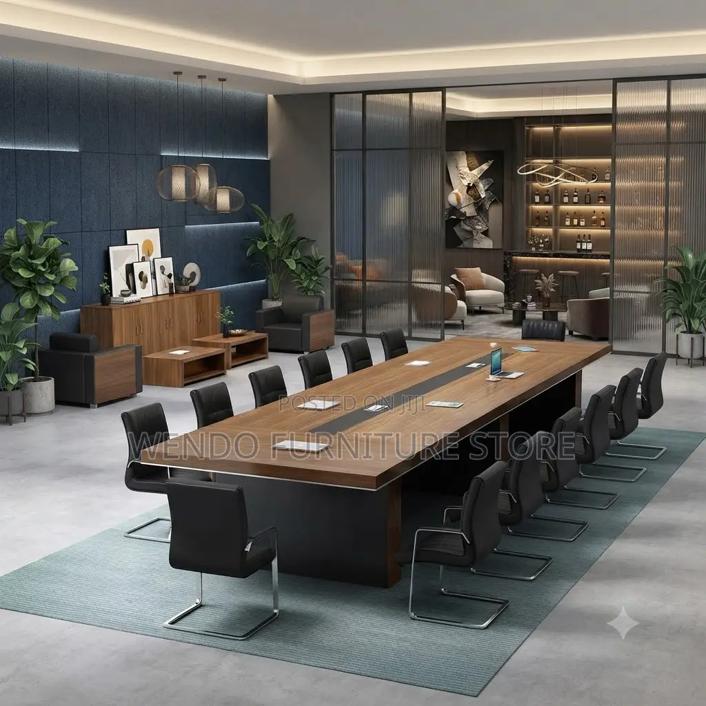 Boardroom Table; 3 Meters Executive Staff Members Boardroom Table