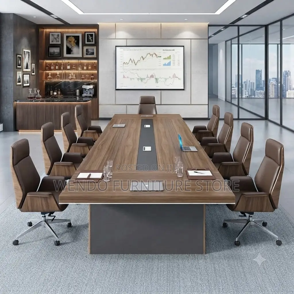 Boardroom Table; 3 Meters Executive Staff Members Boardroom Table
