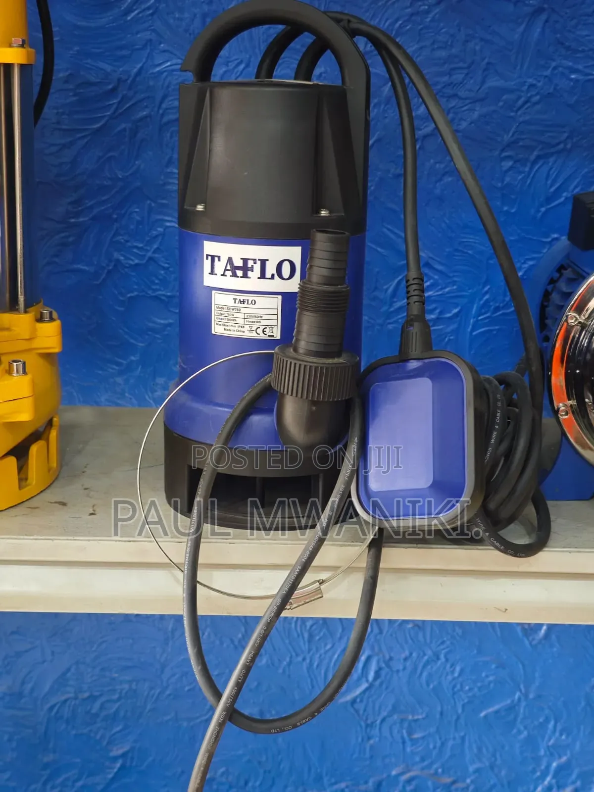 Heavy Duty TAFLO 1HP Submersible Drainage Water Pump (SDW750)