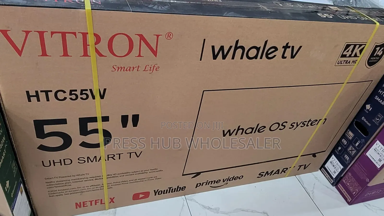 Vitron 55 Inch UHD Smart Whale TV – Ultra HD Wi-Fi TV