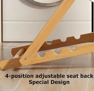 Sun Lounger: Acacia Sling Folding Chaise Lounger