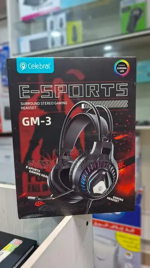Celebrat GM-3 Wired Gaming Headset - Black