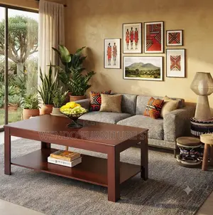 Coffee Table; Executive Home Office Meeting Polished Coffee Table