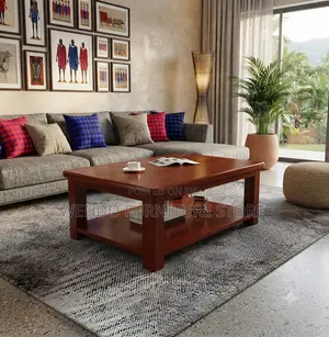 Coffee Table; Executive Home Office Meeting Polished Coffee Table