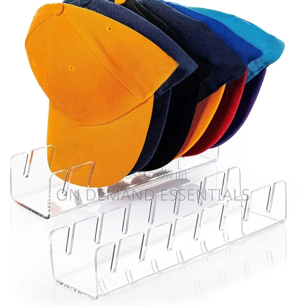 Baseball Cap Display Rack Acrylic Cap Storage Rack With Slots
