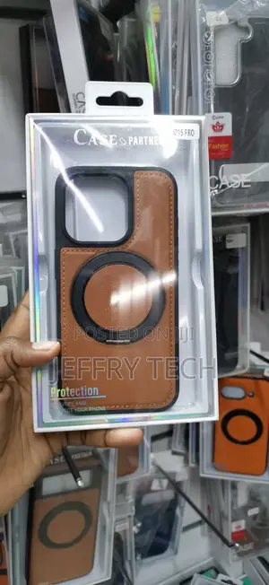 iPhone 15 Pro,Premium PU/faux Leather Back Panel Case
