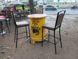 Drum Table and High Chairs