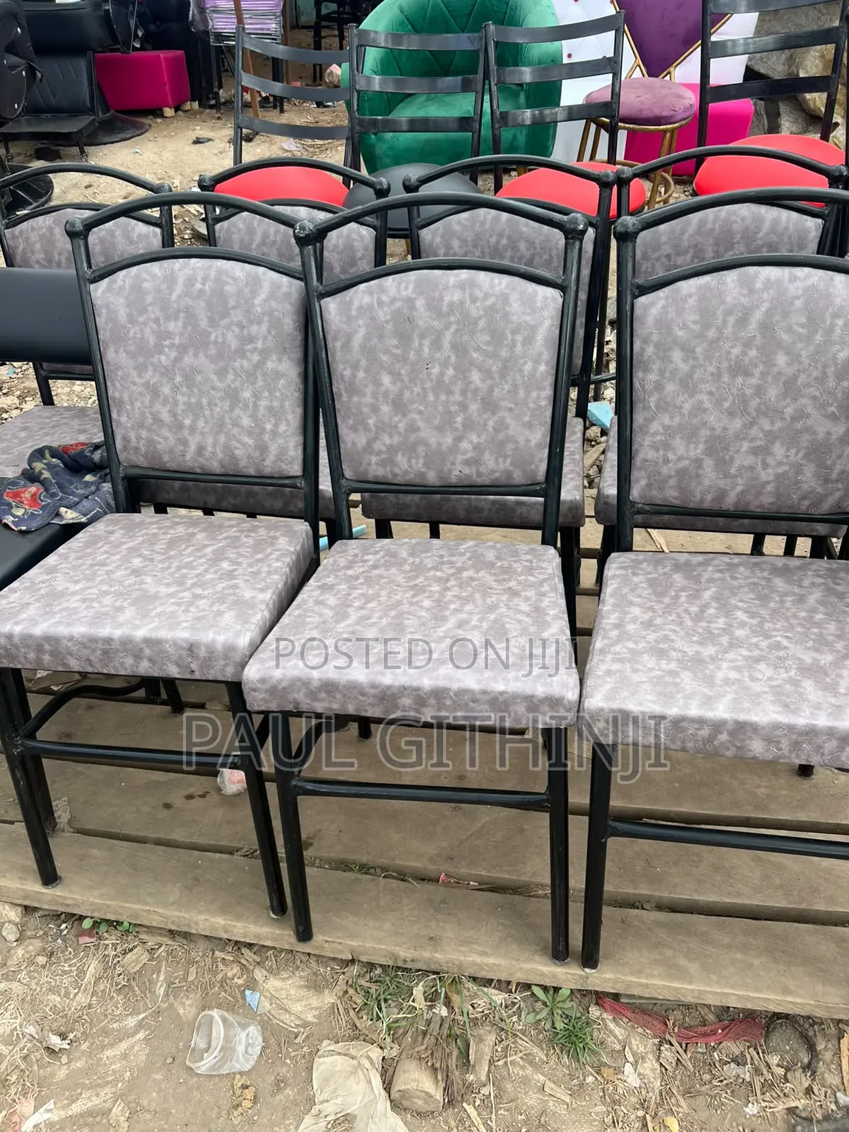 Grey Low Restraunt Chairs