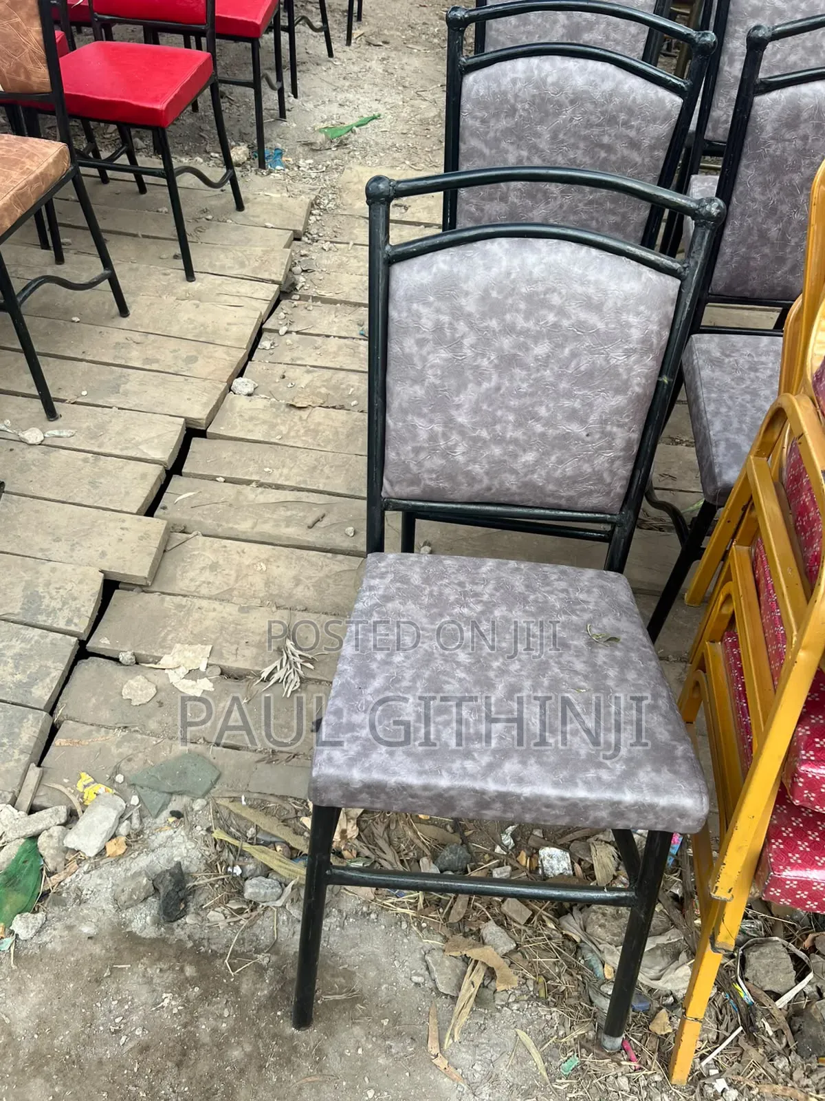 Grey Low Restraunt Chairs
