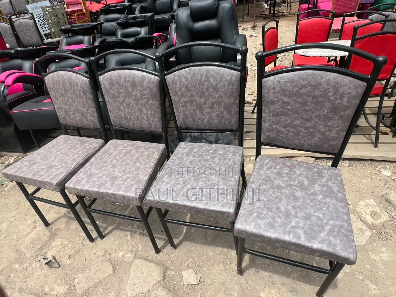 Grey Low Restraunt Chairs