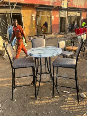 High Grey Restraunt Chairs