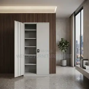Office Cabinet; Executive Steel Files Storage Cabinet With Shelves