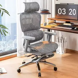 Manager White Mesh Ergonomic Chair.