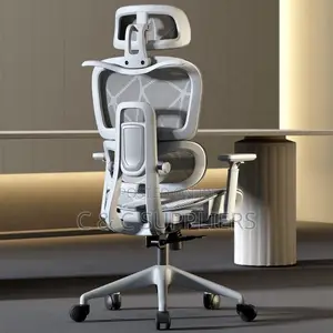 Manager White Mesh Ergonomic Chair.