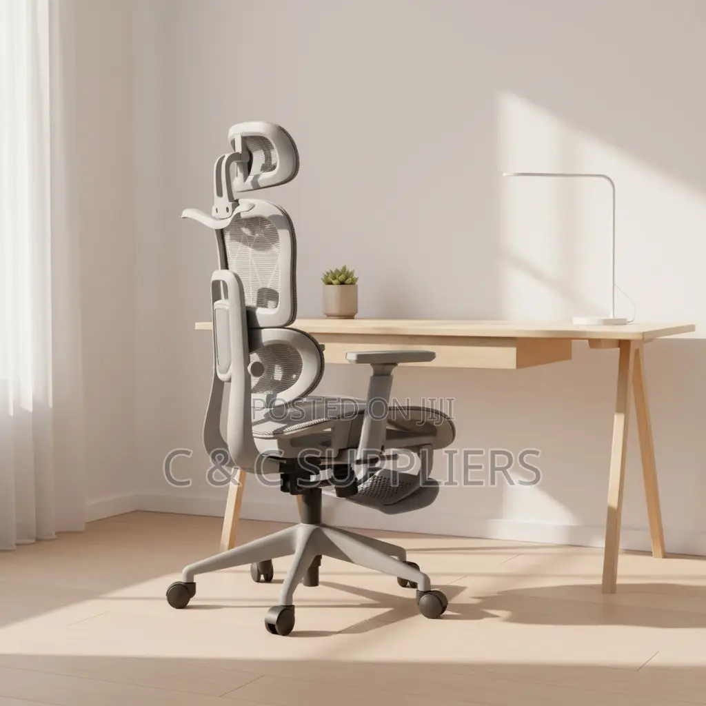 Manager White Mesh Ergonomic Chair.