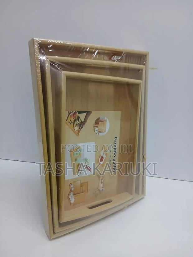 * 3 in 1 Bamboo Serving Tray 3 PCS - main view