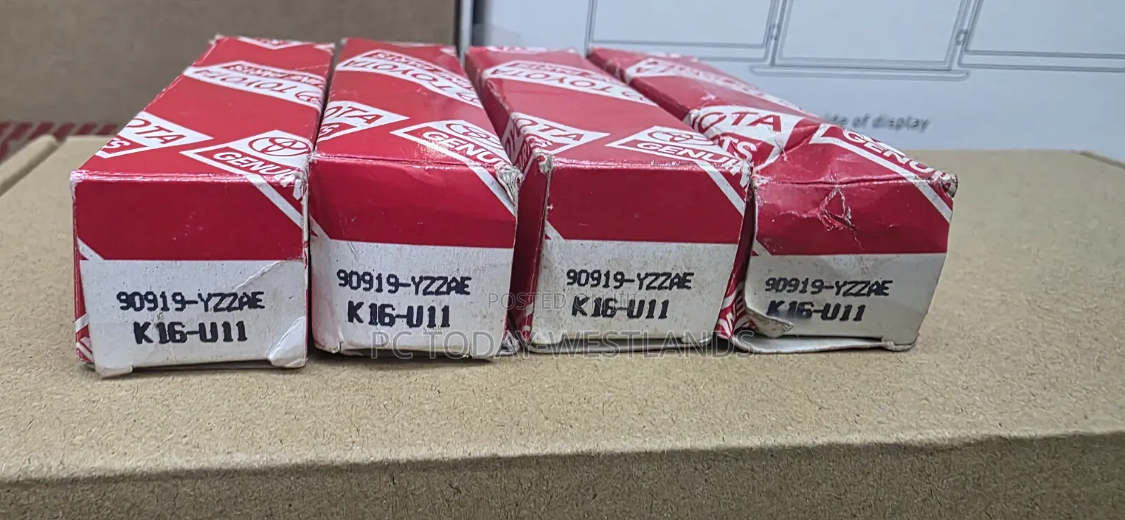 Genuine Toyota Raum /Corolla/Yaris 90919YZZAE 4x Spark Plugs