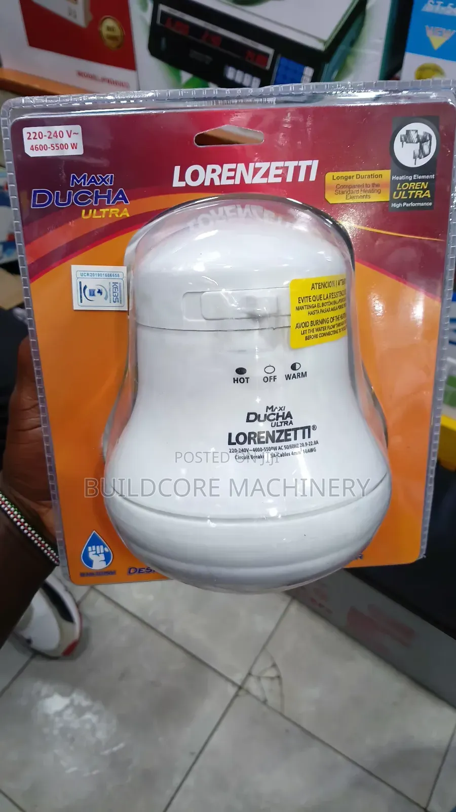 Lorenzetti Ultra Instant Shower