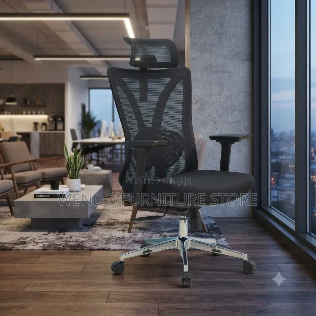 Office Chairs; High Backrest Ergonomic Office Fabric Seat