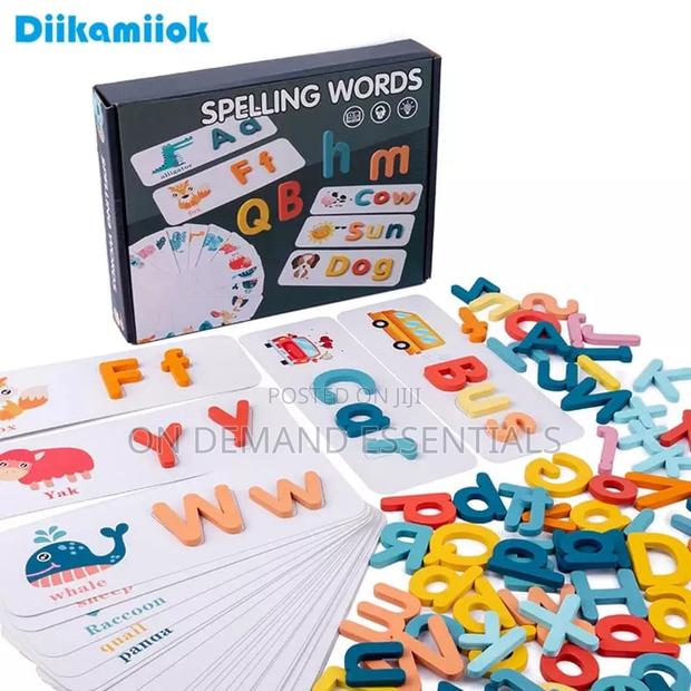 New Kids Wooden Spelling Word Puzzle - main view