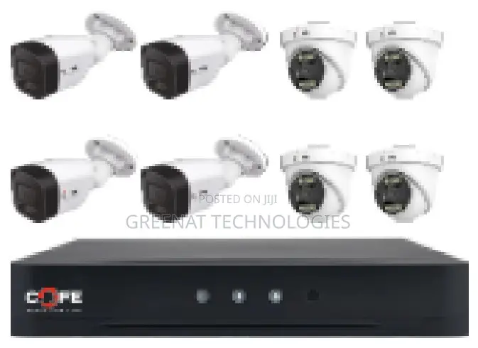 COFE 8-Channel AI DVR Kit With 5MP Camera